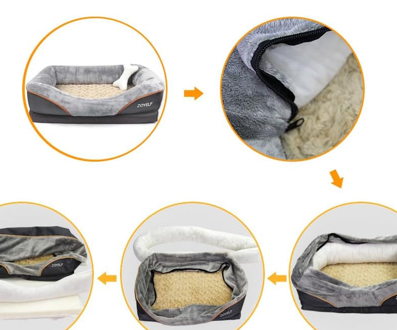Orthopedic Memory Foam Dog Bed