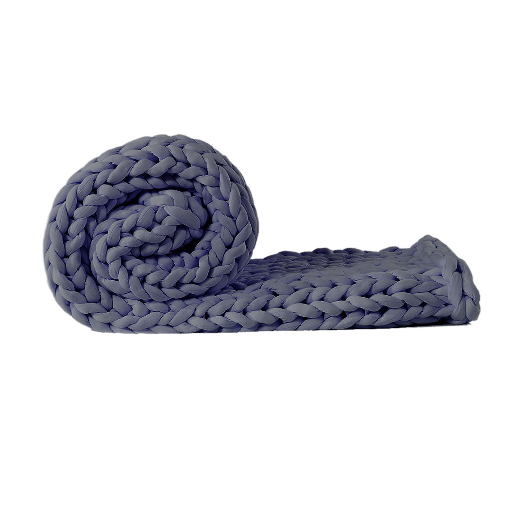 Lux thick knitted Weighted Blanket – Clinically Informed Comfort for Better Sleep 9kg