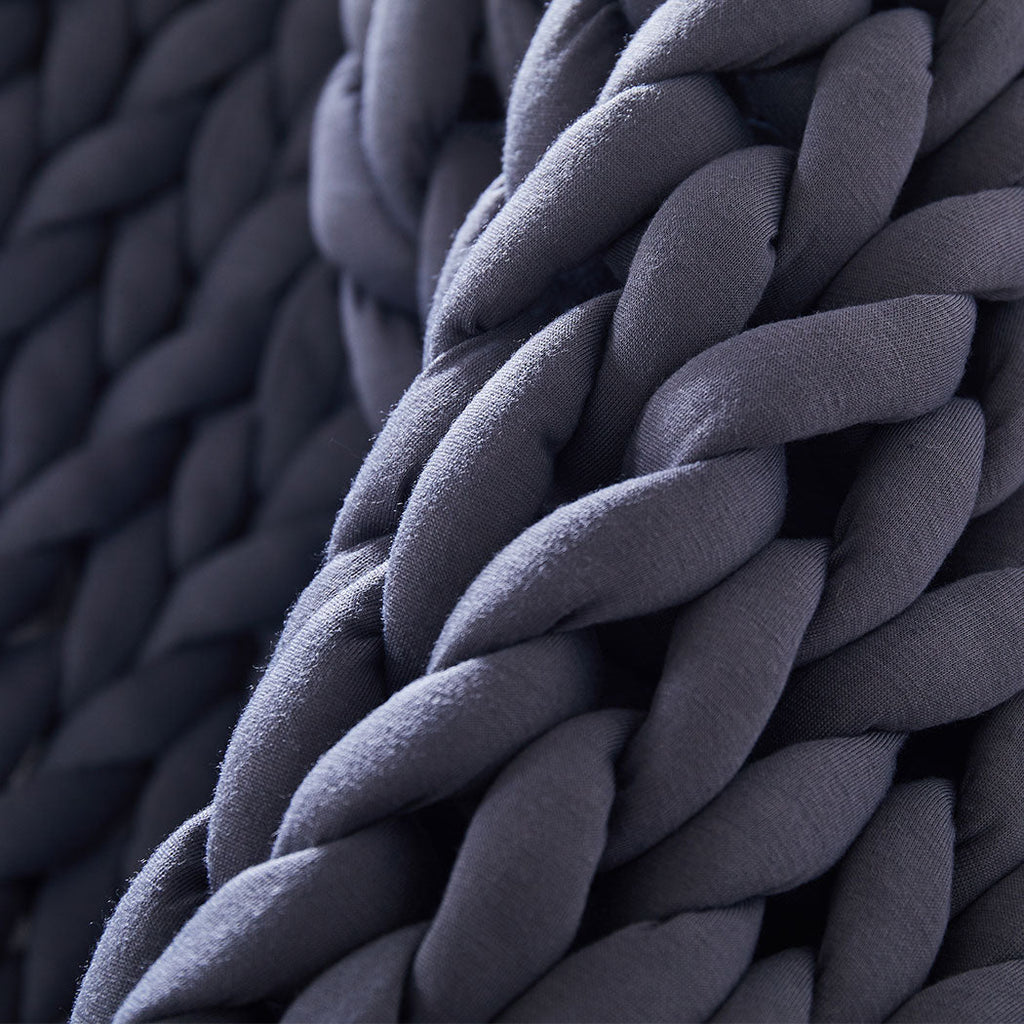 Lux thick knitted Weighted Blanket – Clinically Informed Comfort for Better Sleep 9kg