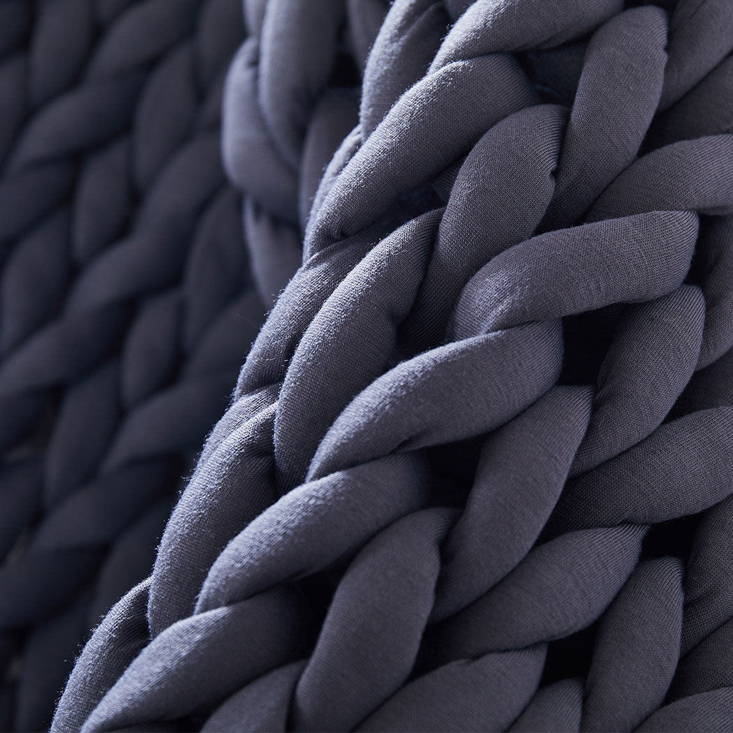 Lux thick knitted Weighted Blanket – Clinically Informed Comfort for Better Sleep 9kg
